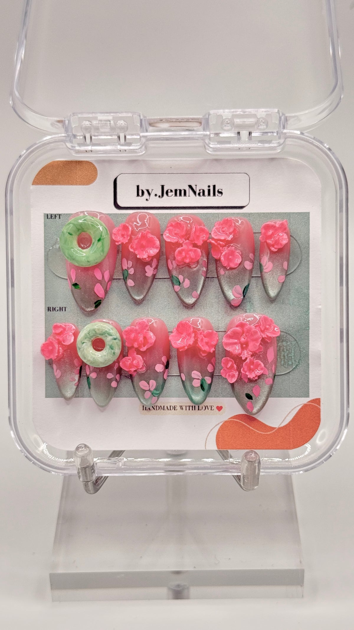 Jade and 3D Florals
