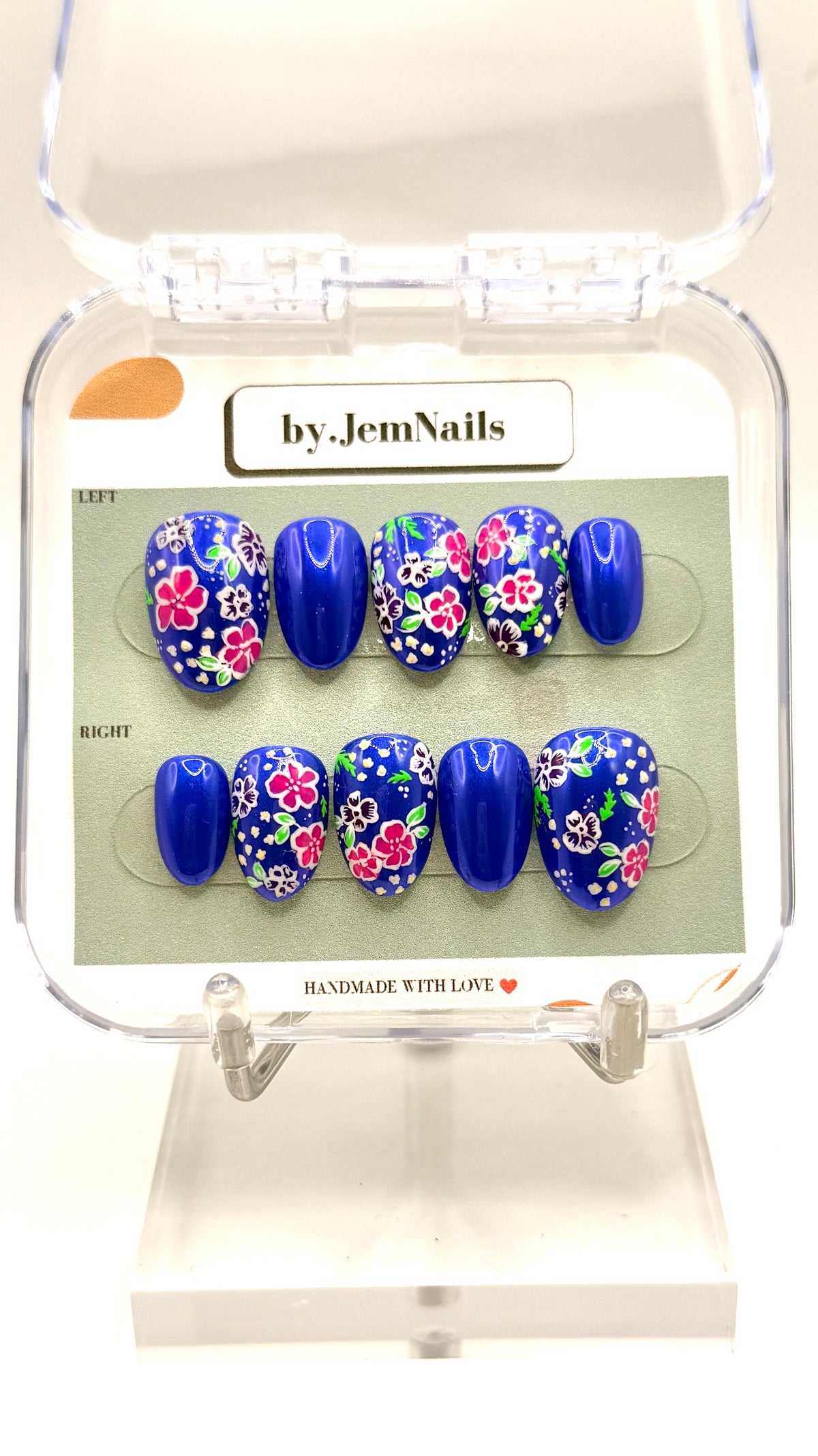 Hmong Blue Chrome & Florals